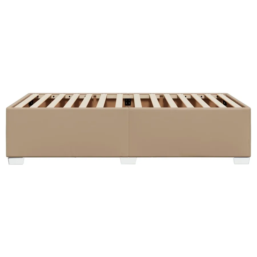 Cadre de lit sans matelas cappuccino 100x200 cm similicuir - 5