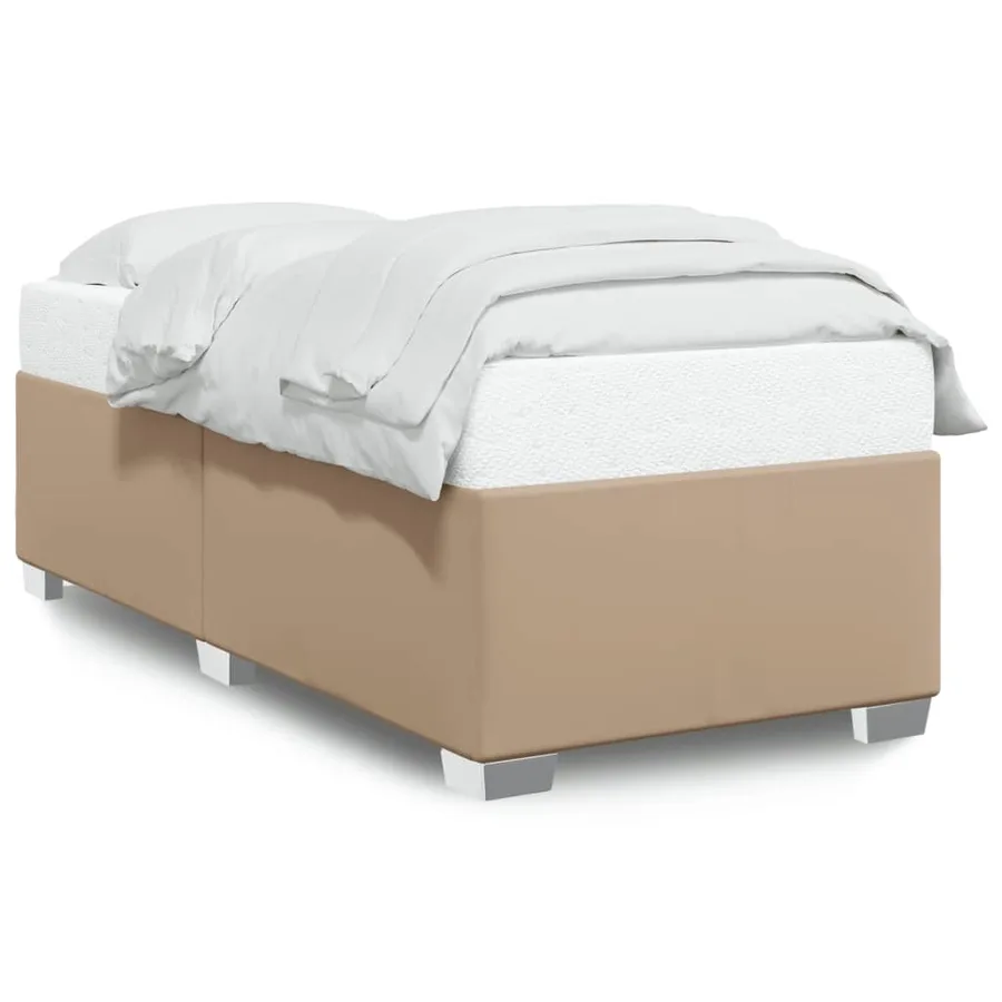 Cadre de lit sans matelas cappuccino 90x190 cm similicuir - 2