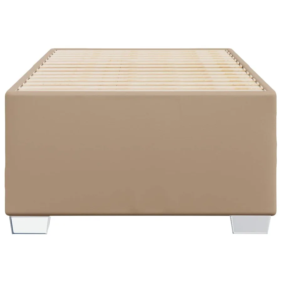 Cadre de lit sans matelas cappuccino 90x190 cm similicuir - 4