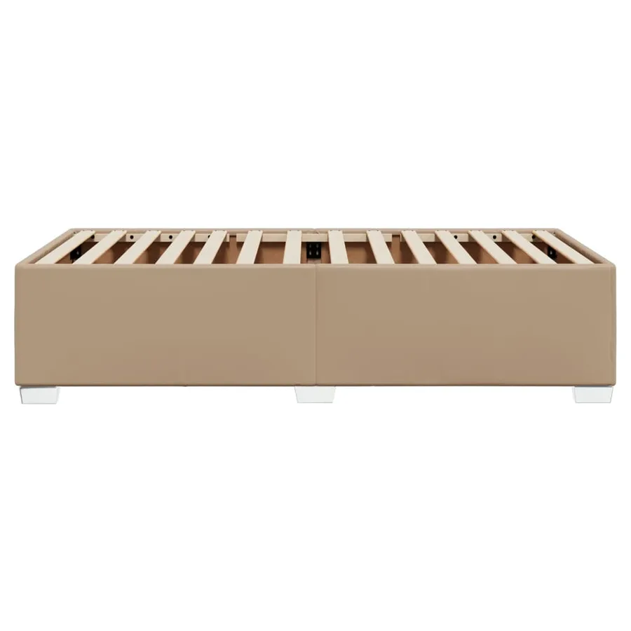 Cadre de lit sans matelas cappuccino 90x190 cm similicuir - 5
