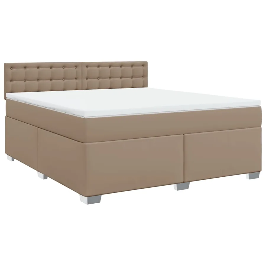 Sommier à lattes de lit avec matelas Cappuccino 180x200 cm - 3