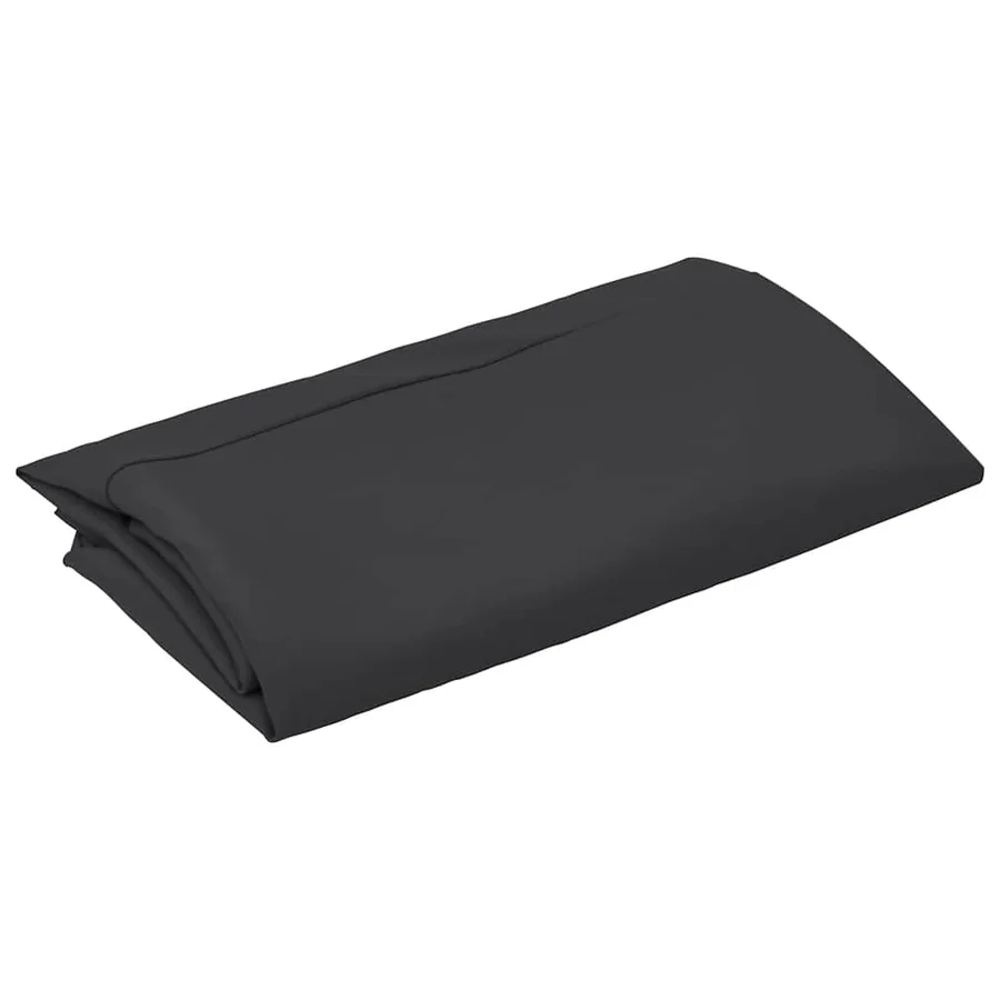 Tissu de remplacement pour parasol d'extérieur Noir 300 cm - 3