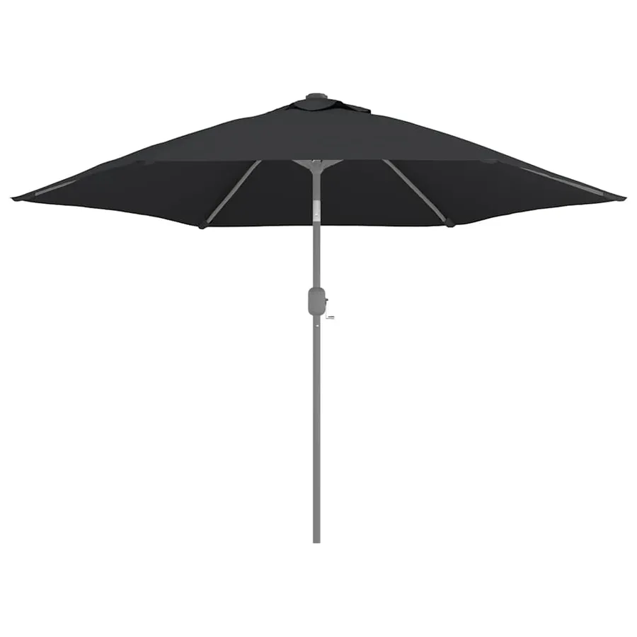 Replacement fabric for outdoor parasol Black 300 cm - 4