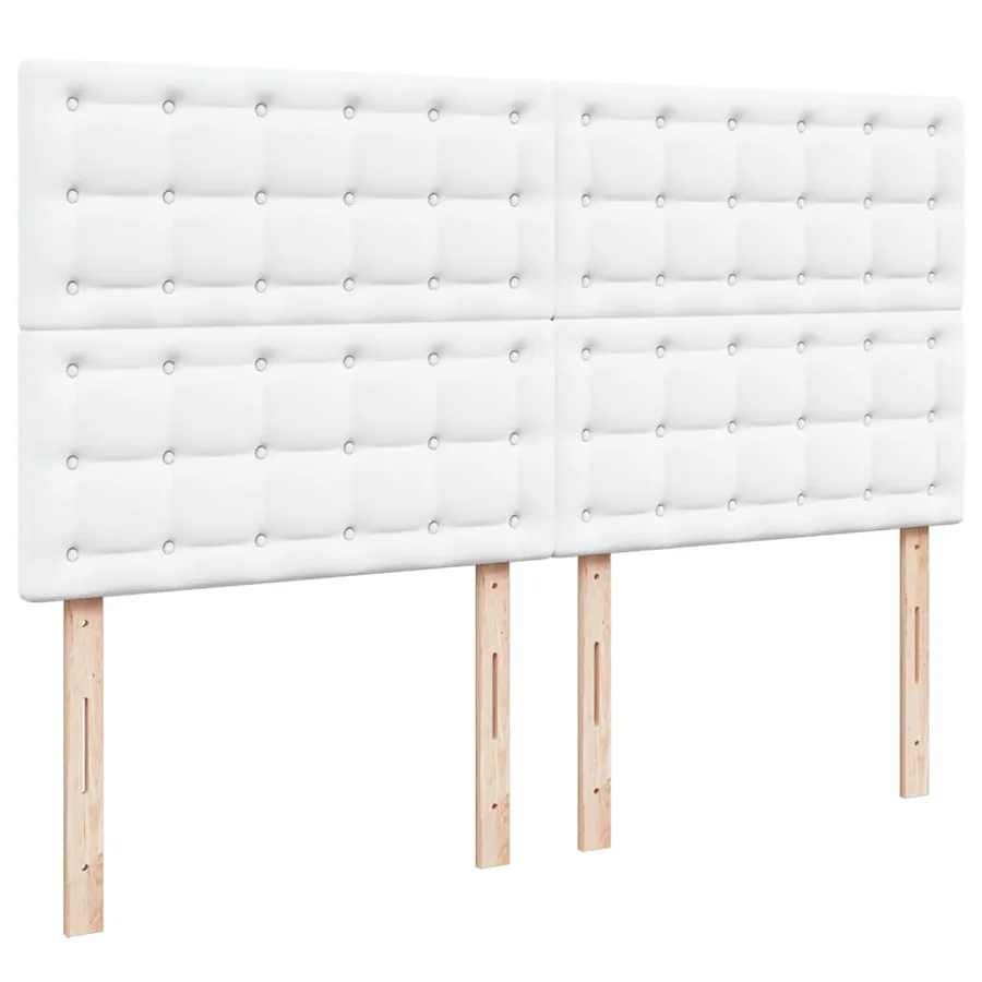 Sommier à lattes de lit avec matelas Blanc 180x200cm Similicuir - 7