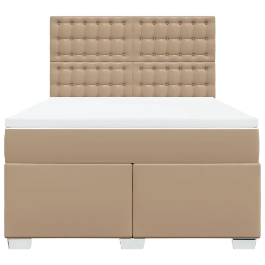 Sommier à lattes de lit avec matelas Cappuccino 140x200 cm - 6