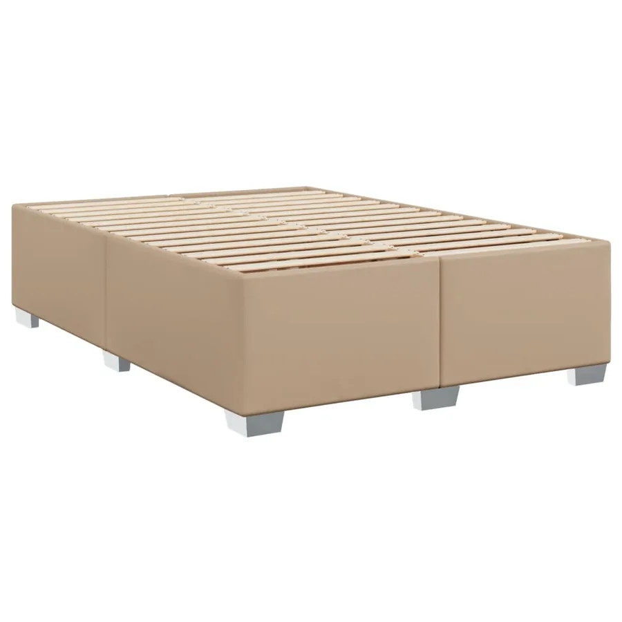 Sommier à lattes de lit avec matelas Cappuccino 140x200 cm - 8