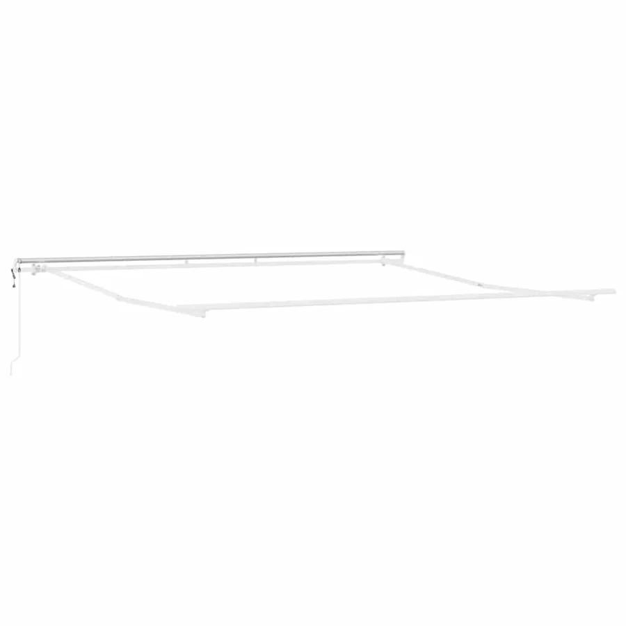 Cadre d'auvent Blanc 450 × 350 cm Aluminium - 2