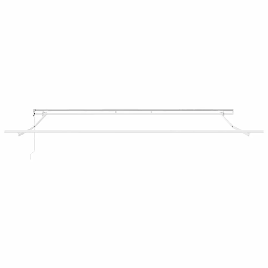 Cadre d'auvent Blanc 450 × 350 cm Aluminium - 4