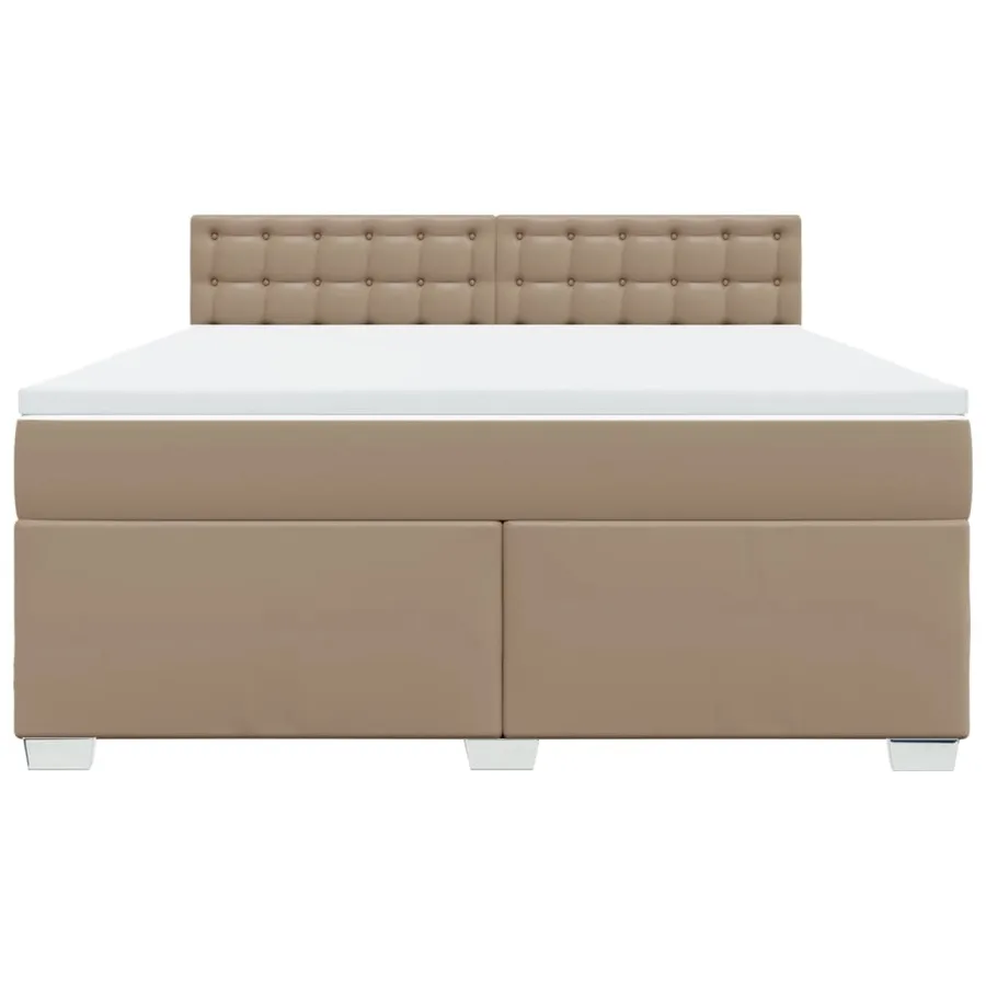Sommier à lattes de lit avec matelas Cappuccino 180x200 cm - 4