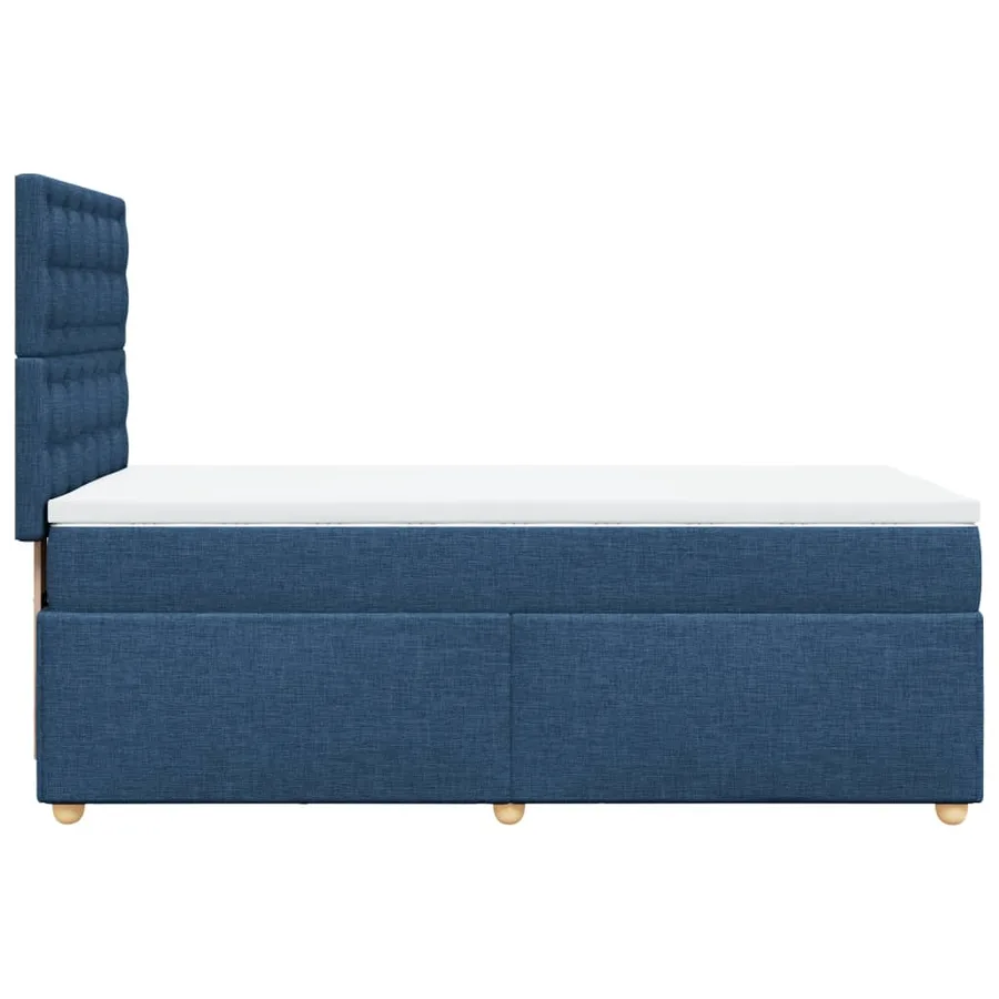 Sommier à lattes de lit avec matelas Bleu 80x200 cm Tissu - 5
