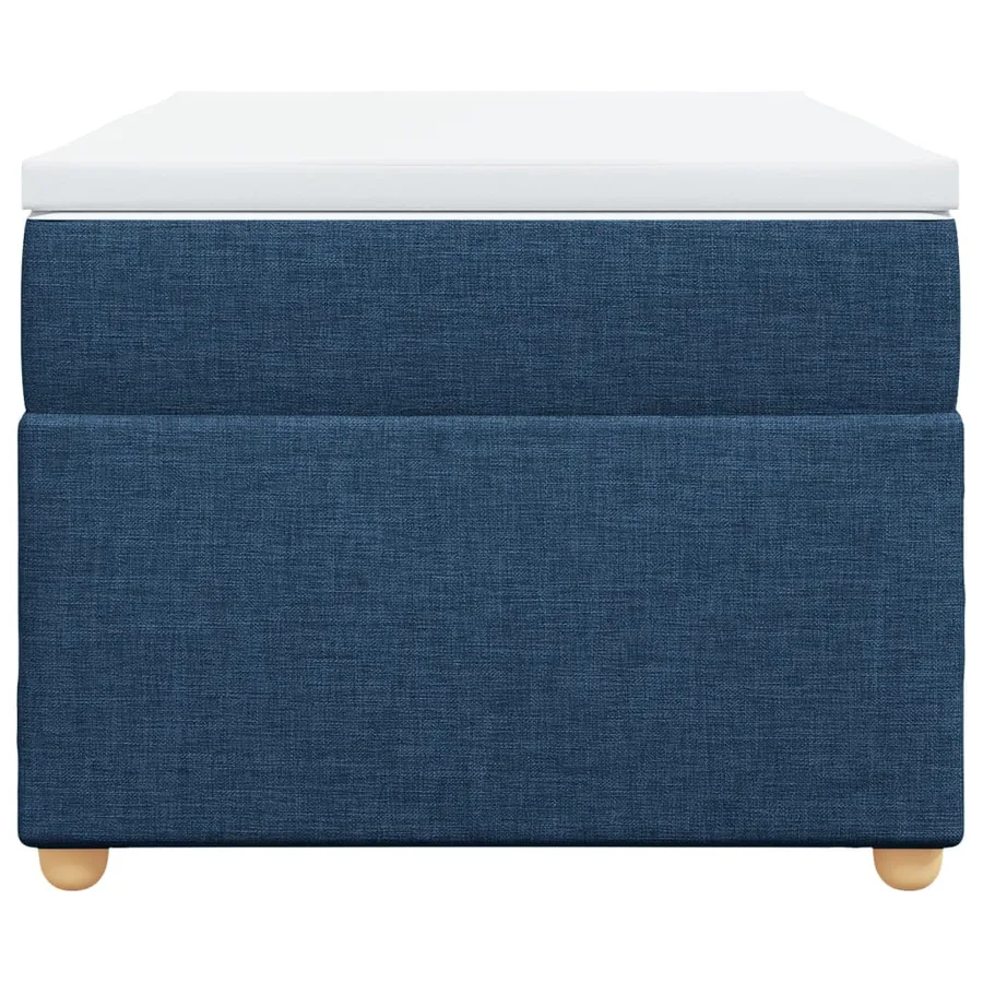 Sommier à lattes de lit avec matelas Bleu 80x200 cm Tissu - 4