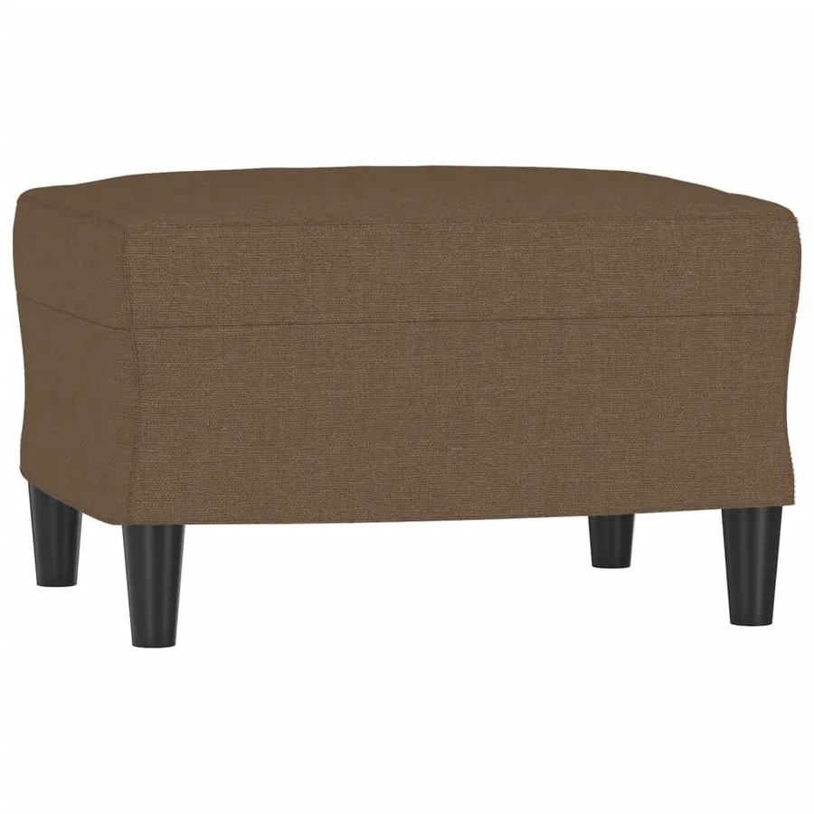 Ensemble de canapés 4 pcs avec coussins marron tissu - 6