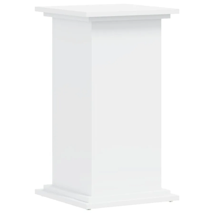 Support pour plantes blanc 33x33x60 cm bois d'ingénierie - 2