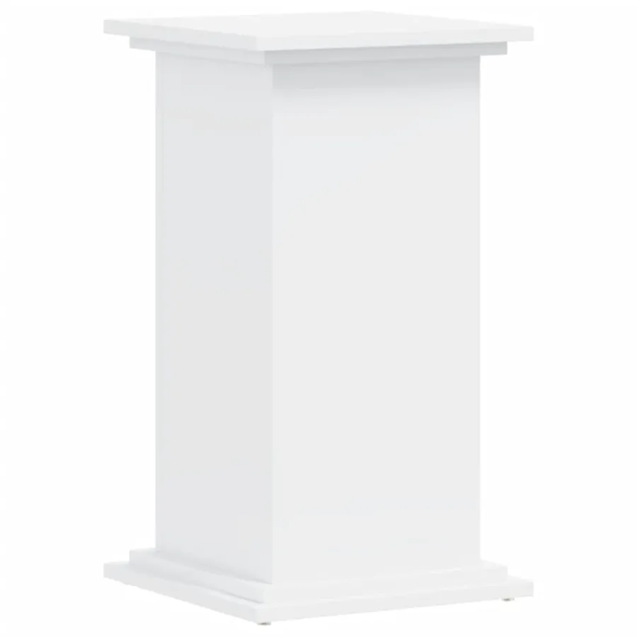 Support pour plantes blanc 33x33x60 cm bois d'ingénierie - 4