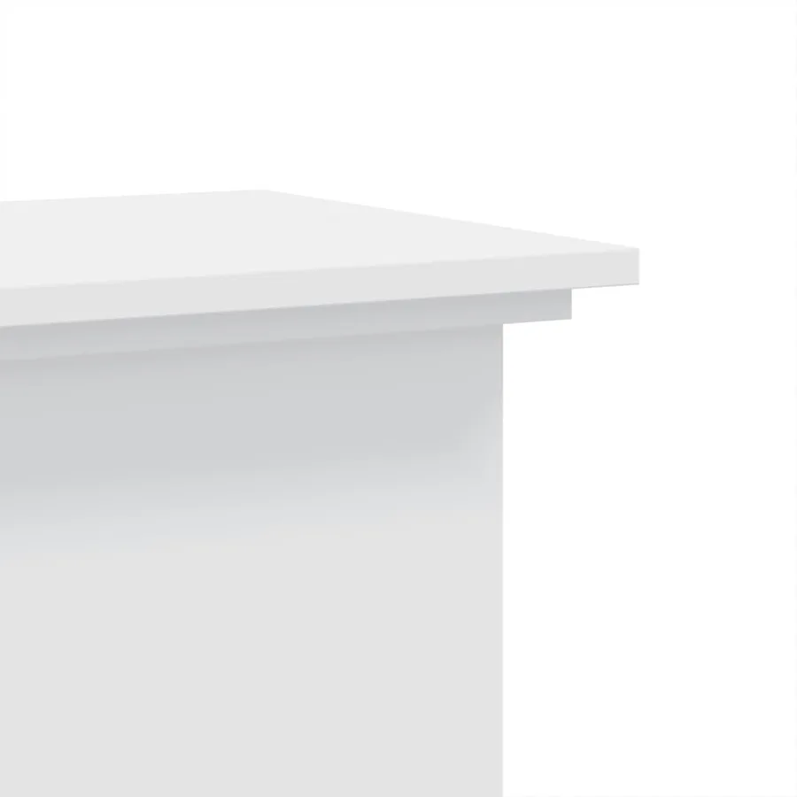 Support pour plantes blanc 33x33x60 cm bois d'ingénierie - 6