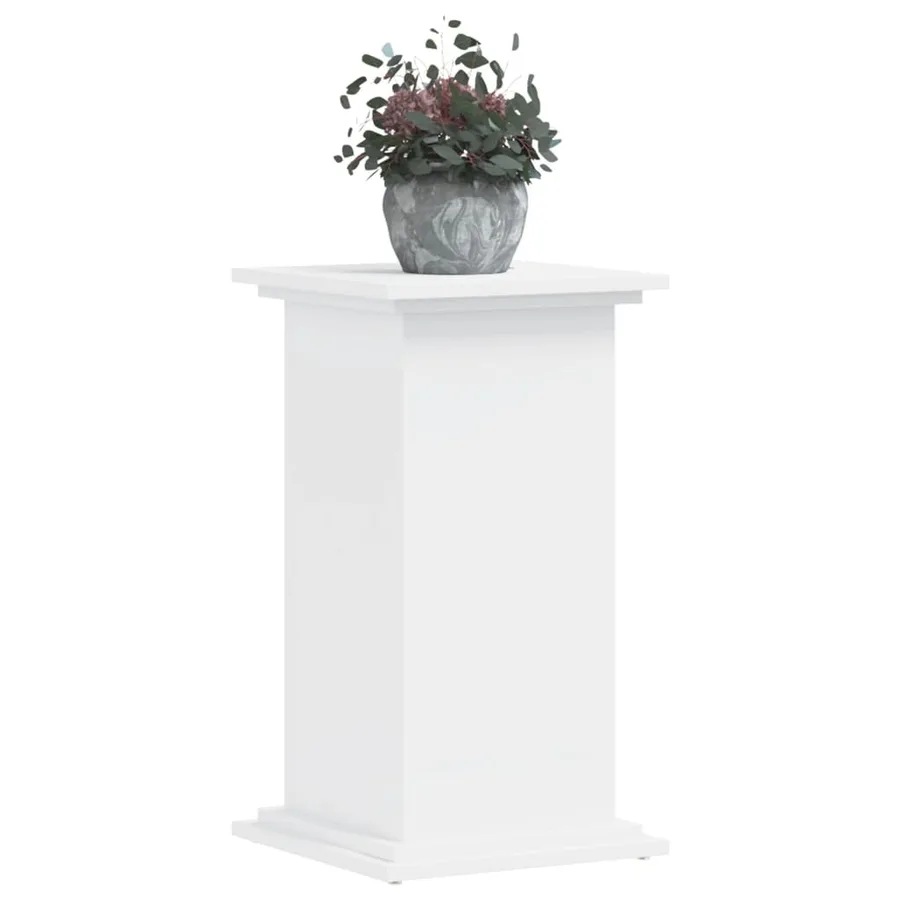 Support pour plantes blanc 33x33x60 cm bois d'ingénierie - 7