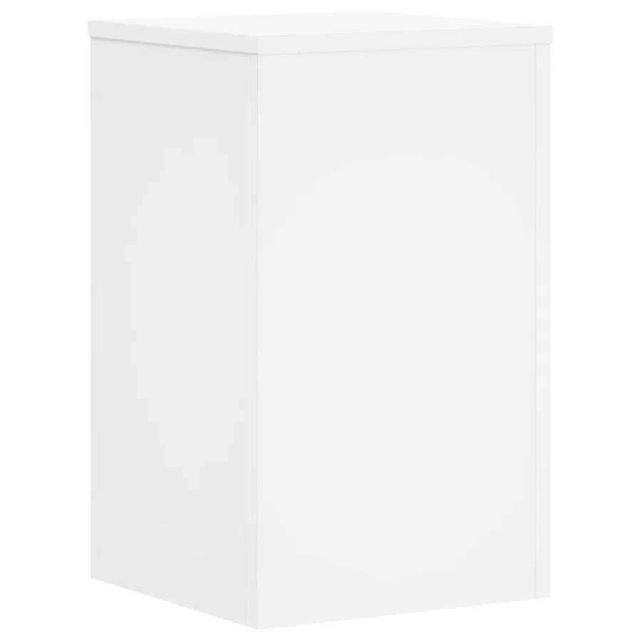 Supports pour plantes 2 pcs blanc 30x30x50 cm bois d'ingénierie - 5