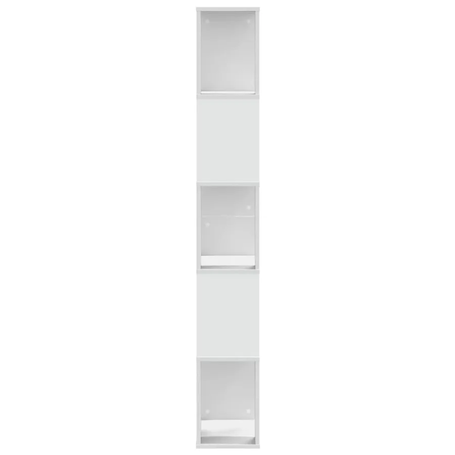 Bibliothèque 5 niveaux blanc 45x23,5x162,5 cm bois d'ingénierie - 4