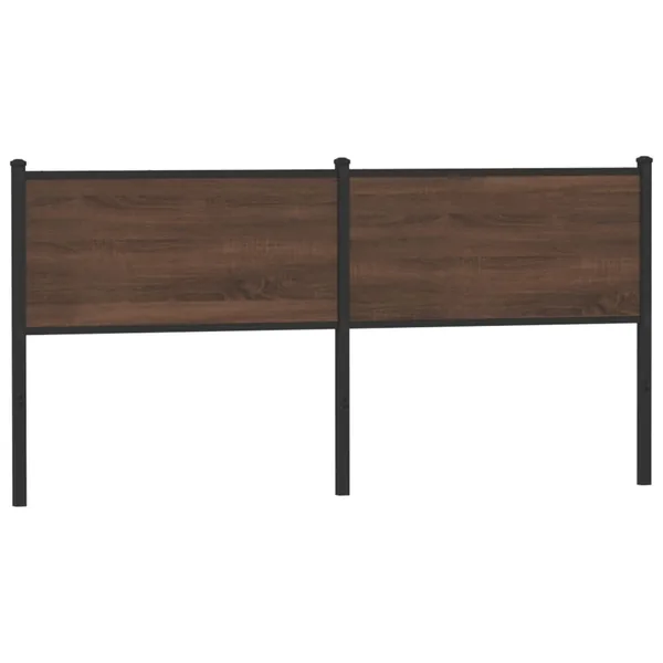 Tête de lit de remplacement chêne marron 180 cm bois d'ingénierie et acier