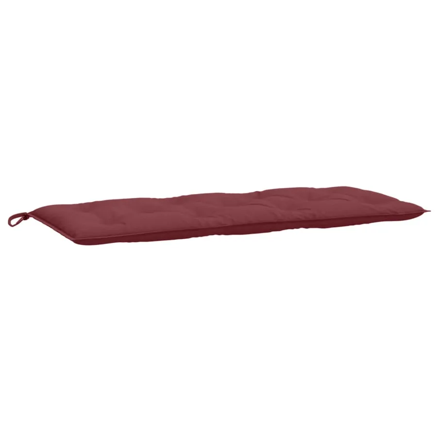 Coussin de banc de jardin rouge bordeaux mélangé tissu - 2