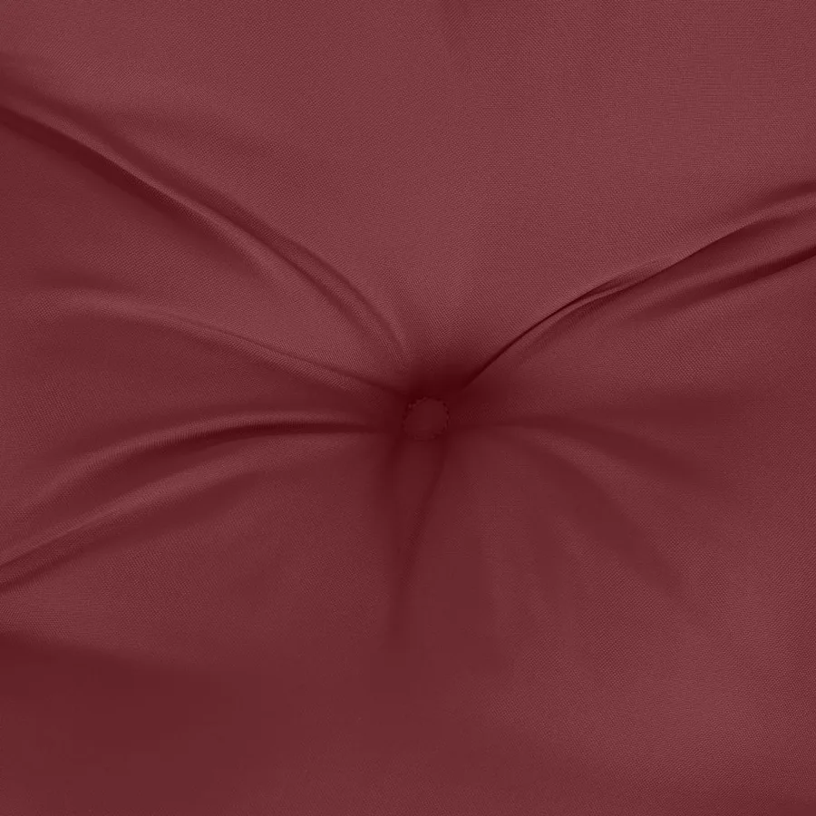 Coussin de banc de jardin rouge bordeaux mélangé tissu - 6