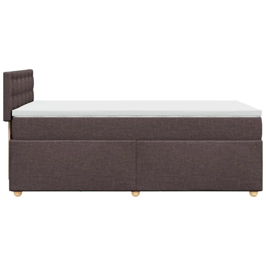 Sommier à lattes de lit avec matelas Marron foncé 90x200 cm - 7