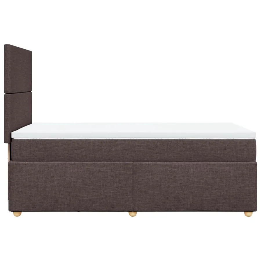 Sommier à lattes de lit avec matelas Marron foncé 90x200 cm - 5