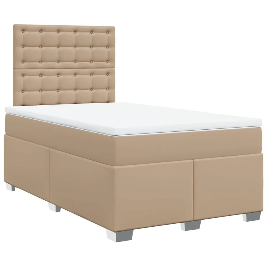 Sommier à lattes de lit avec matelas Cappuccino 120x200 cm - 3