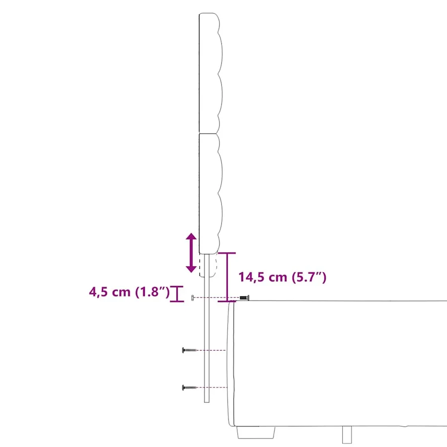 Sommier à lattes de lit et matelas bleu 180x200 cm velours - 14