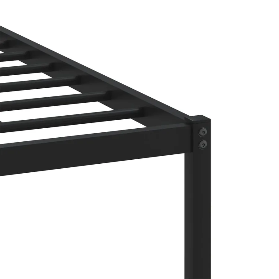 Cadre de lit en métal sans matelas chêne marron 183x213 cm - 8