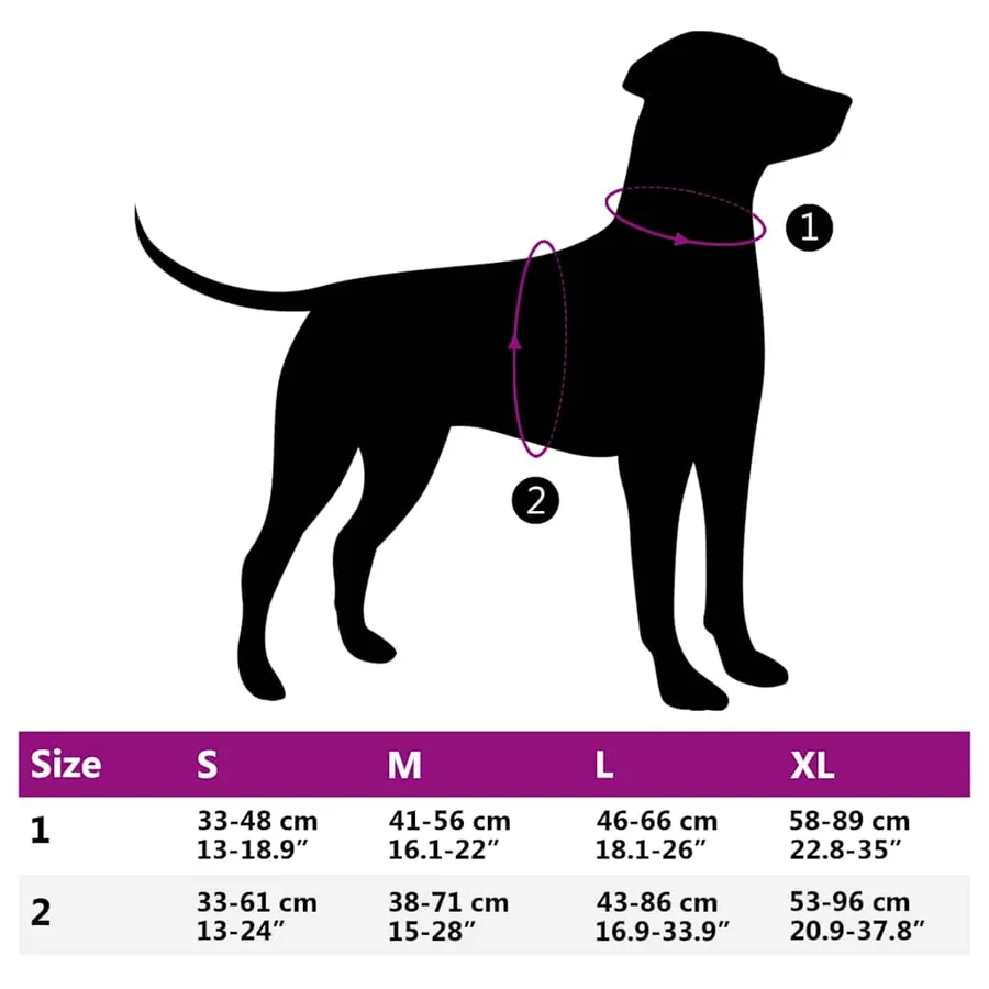 Harnais pour chien et bandes réfléchissantes réglables XL - 10