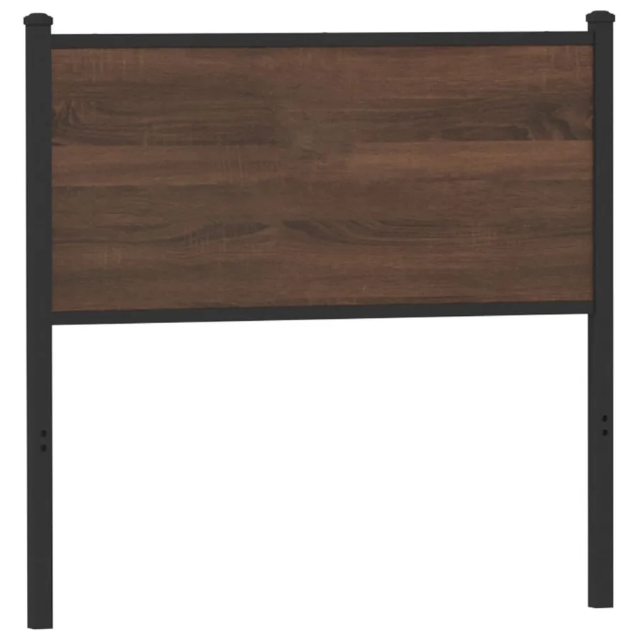 Tête de lit de remplacement chêne marron 75 cm bois d'ingénierie et acier