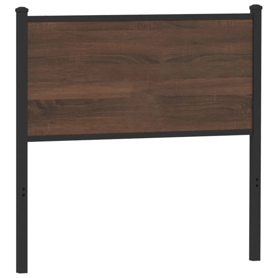 Tête de lit de remplacement chêne marron 75 cm bois d'ingénierie et acier - 5