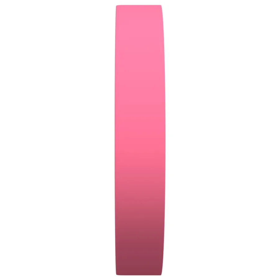 Horloge murale rose Ø25,5 cm polystyrène et verre - 4