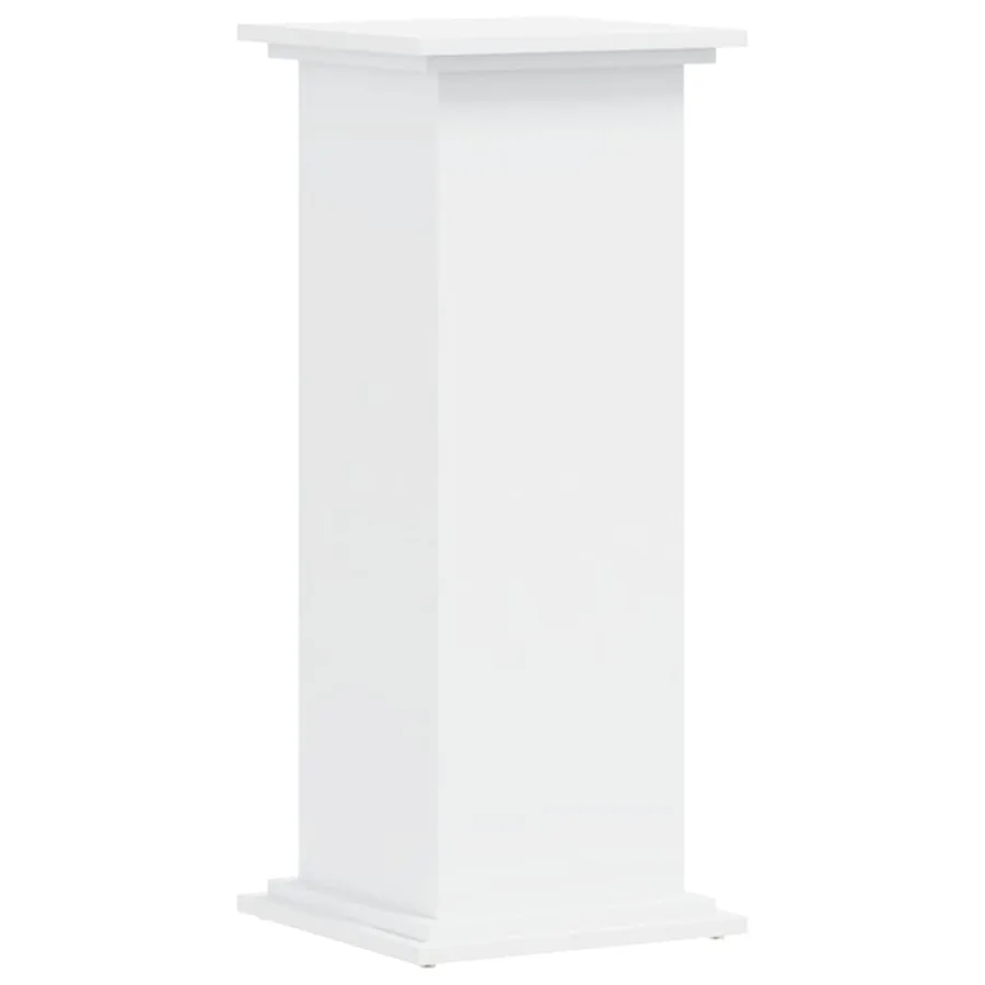 Support pour plantes blanc 33x33x80 cm bois d'ingénierie - 4