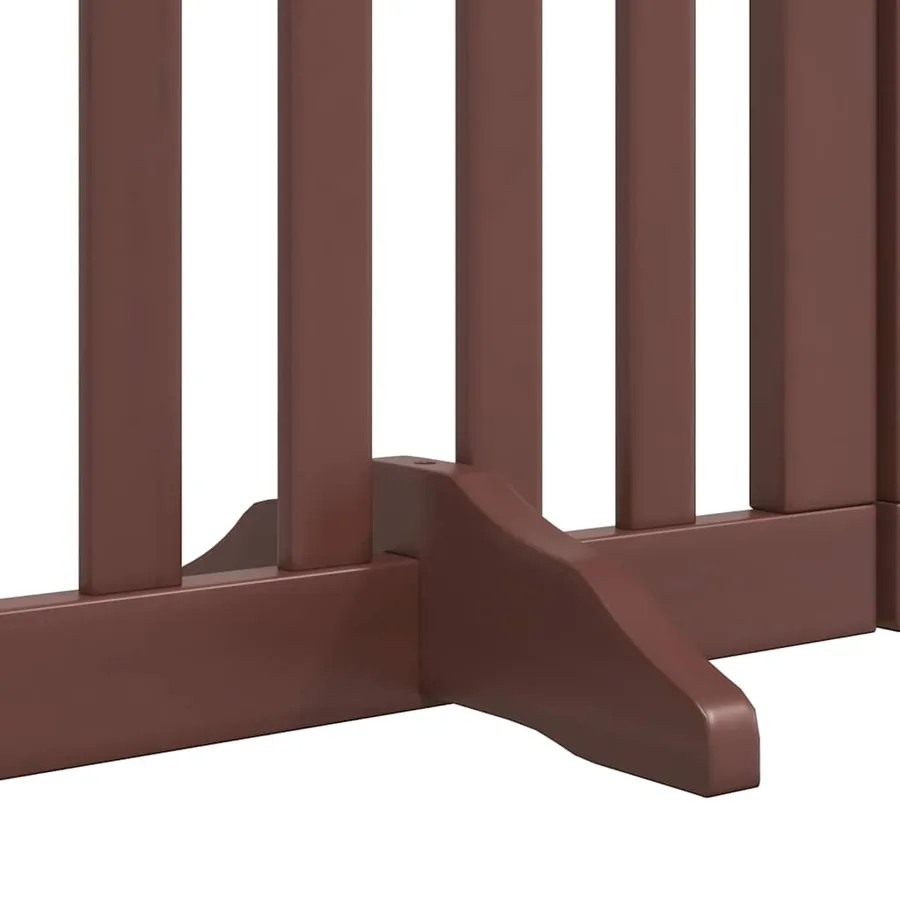 Barrière pour chien porte pliable 12 panneaux bois de peuplier - 6