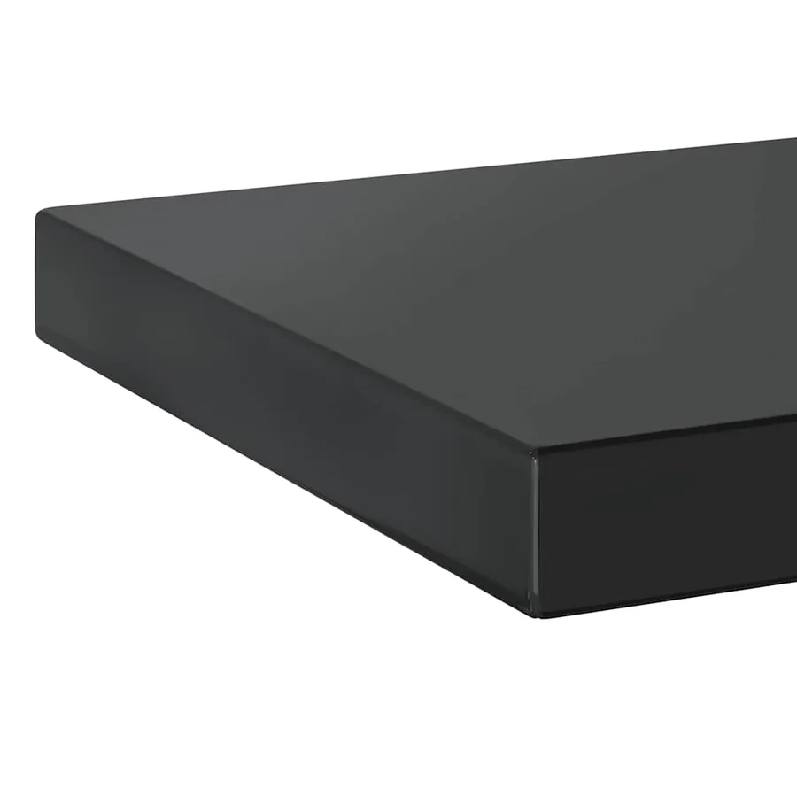 Étagères murales 2 pcs 50x23,5 cm noir acier inoxydable - 9