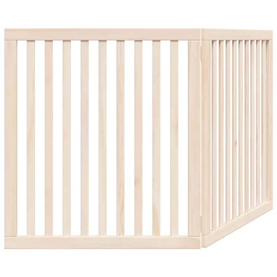 Barrière pour chien pliable 2 panneaux 160 cm bois de peuplier - 6
