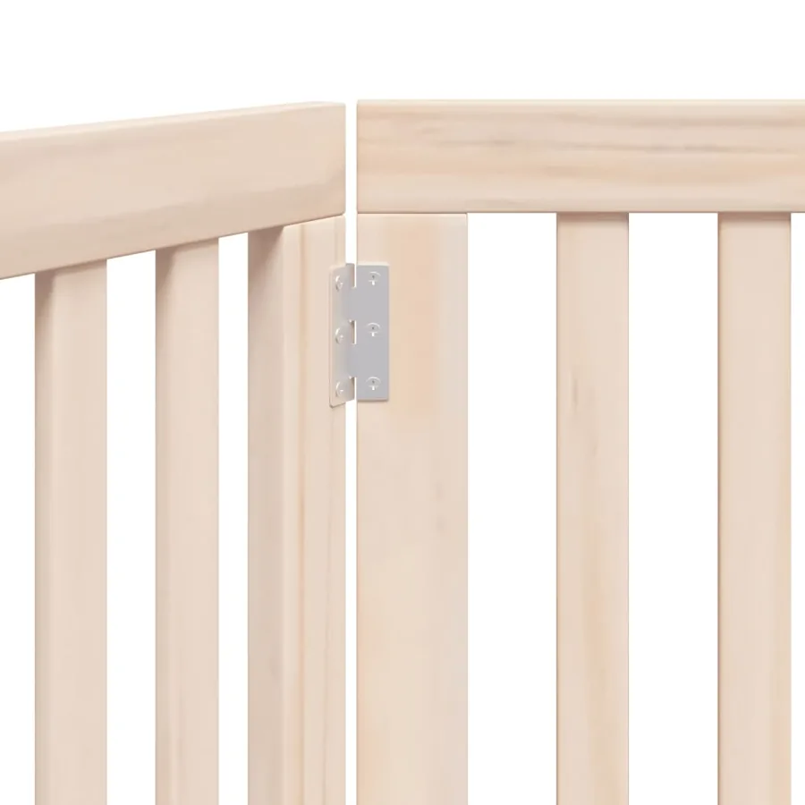 Barrière pour chien pliable 2 panneaux 160 cm bois de peuplier - 8