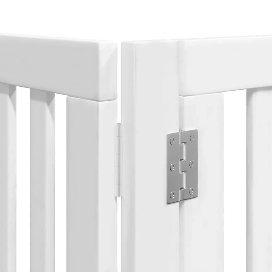 Barrière pour chien porte pliable 10 panneaux bois de peuplier - 10