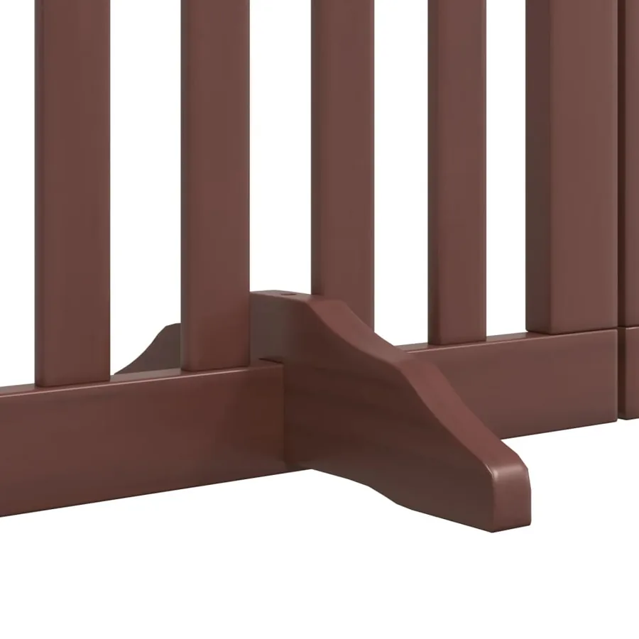 Barrière pour chiens avec porte 6 panneaux bois de peuplier - 10