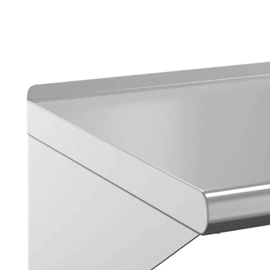Étagère murale 75x45x31 cm argenté acier inoxydable - 9