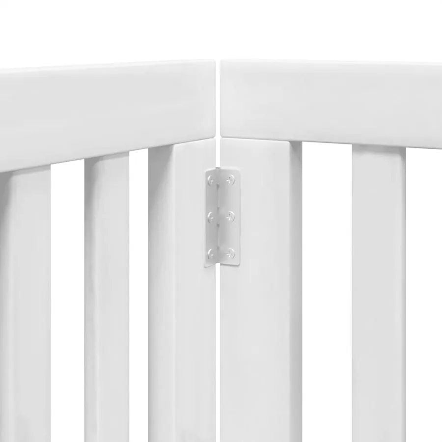 Barrière pour chien porte pliable 15 panneaux bois de peuplier - 8