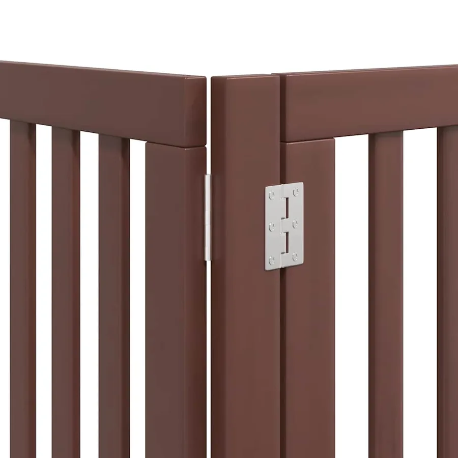 Barrière pour chien porte pliable 15 panneaux bois de peuplier - 10