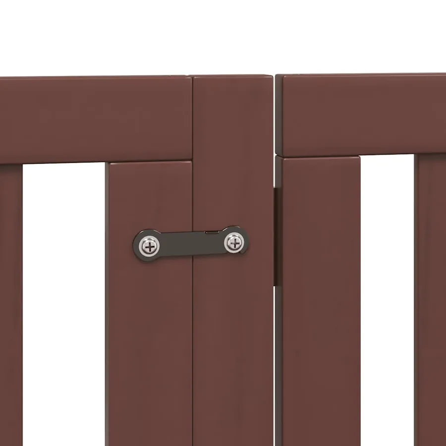 Barrière pour chien porte pliable 15 panneaux bois de peuplier - 7
