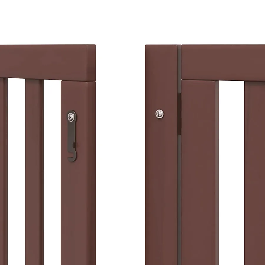 Barrière pour chien porte pliable 15 panneaux bois de peuplier - 9