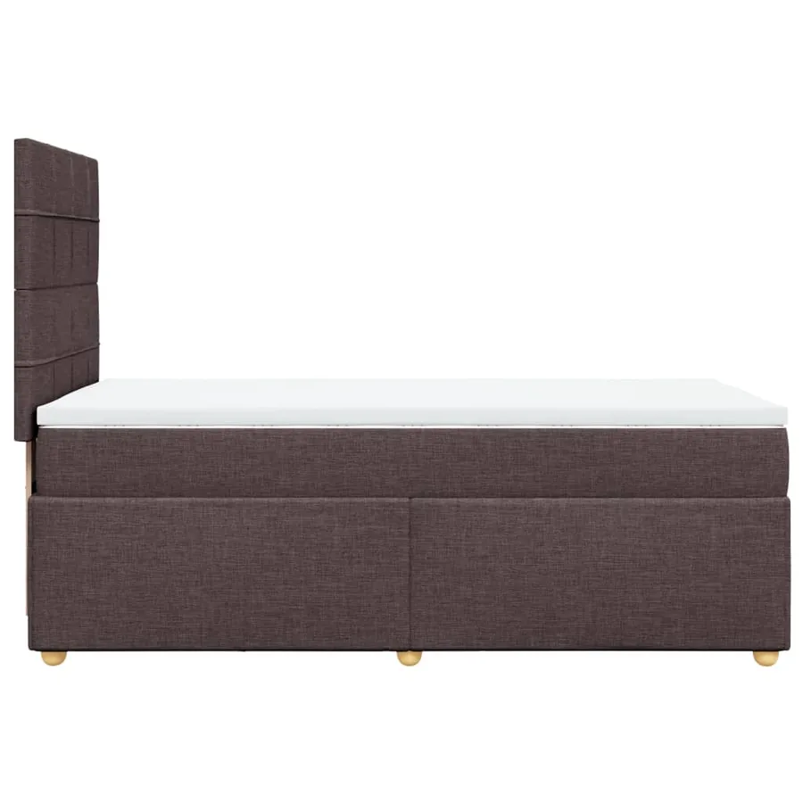 Sommier à lattes de lit avec matelas Marron foncé 90x190 cm - 7