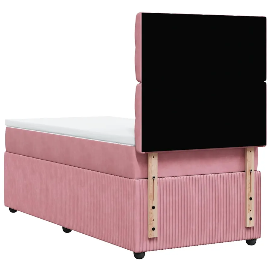 Sommier à lattes de lit et matelas Rose 80x200 cm Velours - 6