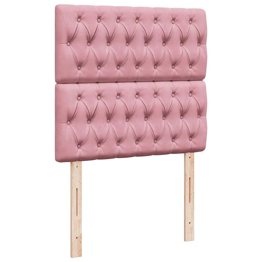 Sommier à lattes de lit et matelas Rose 80x200 cm Velours - 7