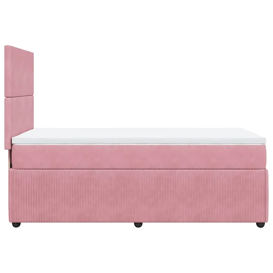 Sommier à lattes de lit et matelas Rose 80x200 cm Velours - 7